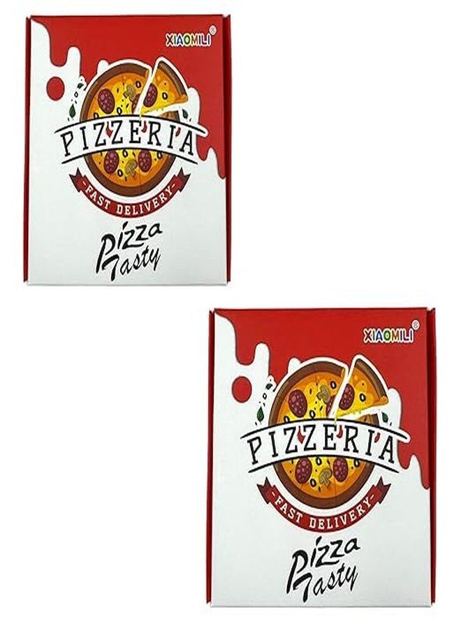 Magic Star Pizza Slice Eraser Set for Kids Cute Food Shaped Puzzle Erasers Removable Pieces Fun Stationery for School Art Office Use. (Pack of 1) (2) - Image 1